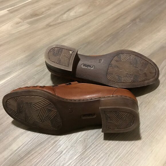 Rieker Antistress Ladies Brown/ Tan Leather Shoes Size 6.5 - Picture 6 of 6